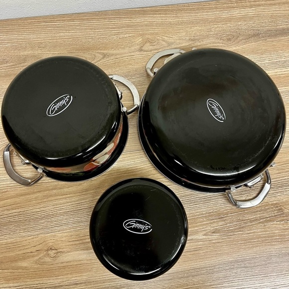 Vintage Ginny’s Enamel Pots and Pans With Apple Theme Lot of 3 - Picture 13 of 14